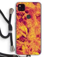 Eternal Fire: Pixel 4a 5G Transparant Hoesje met koord