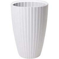 Bloempot - Garden ID - Fancy - 40 x 58 cm - Voor tuin, balkon of interieur - Wit