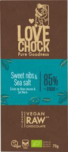 Lovechock Sweet Nibs & Sea Salt 85%