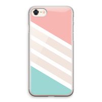 Strepen pastel: iPhone 8 Transparant Hoesje