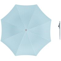 Parasol - Lichtblauw/wit - D160 cm - incl. draagtas - parasolharing - 49 cm - Parasols - thumbnail