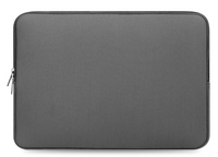 Laptophoes - 13,3 inch - Laptopsleeve - Zacht - Universeel - Beschermend - Grijs - thumbnail