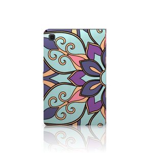 Samsung Galaxy Tab A7 (2020) Tablet Cover Purple Flower