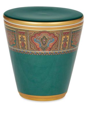 ETRO HOME bougeoir en porcelaine à imprimé cachemire - Vert