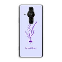 Be a wildflower: Sony Xperia Pro-I Transparant Hoesje