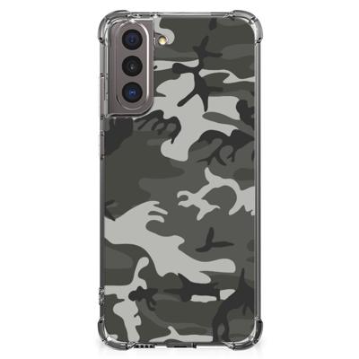 Samsung Galaxy S21 Doorzichtige Silicone Hoesje Army Light Samsung Galaxy S21 Doorzichtige Silicone Hoesje Army Light