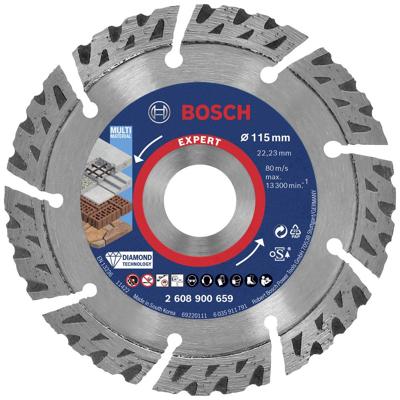 Bosch Accessories 2608900659 EXPERT MultiMaterial Diamanten doorslijpschijf Diameter 115 mm Boordiameter 22.23 mm Steen, Beton, Baksteen 1 stuk(s)