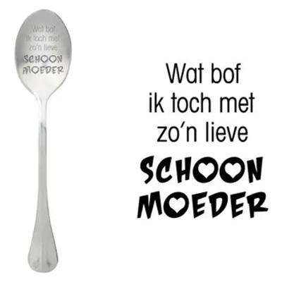 'OneMessage spoon 'Wat bof ik toch met zo'n lieve schoonmoeder'' kopen 'OneMessage spoon 'Wat bof ik toch met zo'n lieve schoonmoeder'' kopen