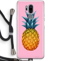 Grote ananas: LG G7 Thinq Transparant Hoesje met koord