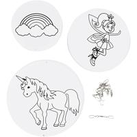 Creativ Company Mobielen met motief, d 12+15+18 cm, 300 gr, wit, 3 set/ 1 doos