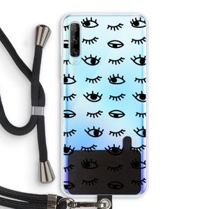 Eye pattern #2: Huawei P Smart Pro Transparant Hoesje met koord