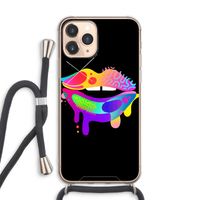Lip Palette: iPhone 11 Pro Max Transparant Hoesje met koord
