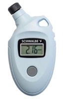 Schwalbe , airmax pro air pressure gauge, weee-reg.no. de95299600, light blue, inclusive adapter für click valve ventile, (herst.-nr. 6010.02)