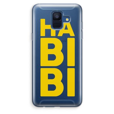 Habibi Blue: Samsung Galaxy A6 (2018) Transparant Hoesje