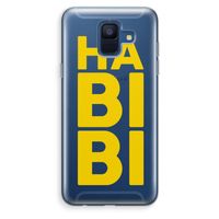 Habibi Blue: Samsung Galaxy A6 (2018) Transparant Hoesje