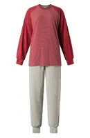 Badstof dames pyjama - Winter Streep - Warme pyjama