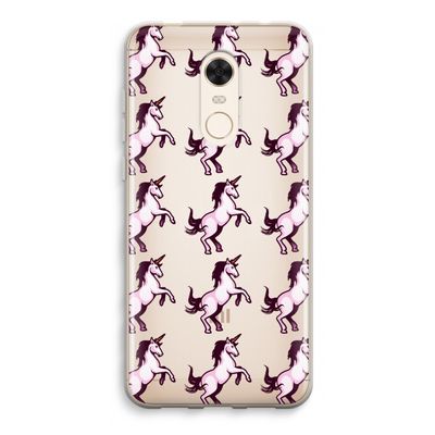 Musketon Unicorn: Xiaomi Redmi 5 Transparant Hoesje