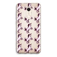 Musketon Unicorn: Xiaomi Redmi 5 Transparant Hoesje