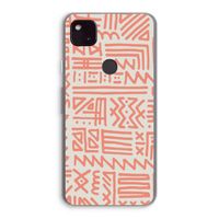 Marrakech Pink: Google Pixel 4a 5G Transparant Hoesje