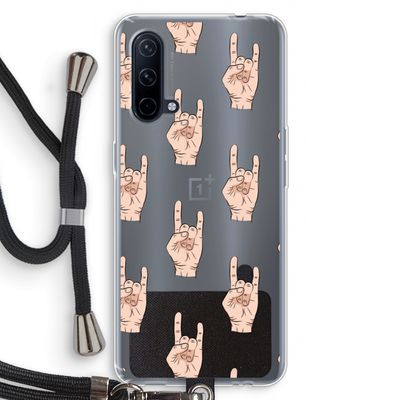 Rock: OnePlus Nord CE 5G Transparant Hoesje met koord