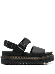 Dr. Martens sandales en cuir Voss à plateforme - Noir