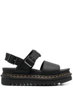 Dr. Martens sandales en cuir Voss à plateforme - Noir - thumbnail