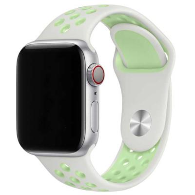 Apple Watch Dubbel Sport Band - Aura Groen - 38, 40, 41 & 42mm - SM Apple Watch Dubbel Sport Band - Aura Groen - 38, 40, 41 & 42mm - SM