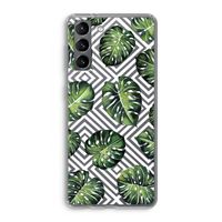 Geometrische jungle: Samsung Galaxy S21 Transparant Hoesje