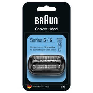 Braun Series 5 en 6 53B Elektrisch Scheerapparaat Vervangingskop - Zwart