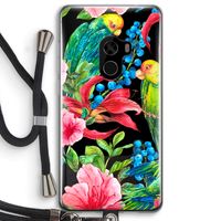 Papegaaien: Xiaomi Mi Mix 2 Transparant Hoesje met koord
