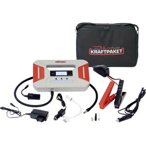 Dino KRAFTPAKET Snelstartsysteem Starthilfegerät 136235 Starthulpstroom: 300 A 2x 12V-uitgang, Werklamp, Elektronische bescherming, Compressor, Laad- en