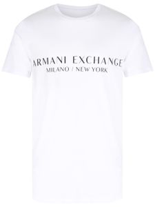 Armani Exchange t-shirt à logo imprimé - Blanc