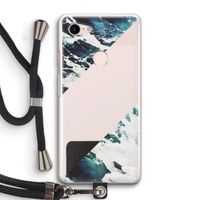 Golven: Pixel 3 Transparant Hoesje met koord