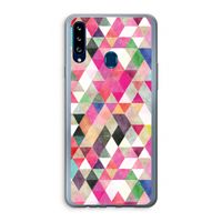 Gekleurde driehoekjes: Samsung Galaxy A20s Transparant Hoesje