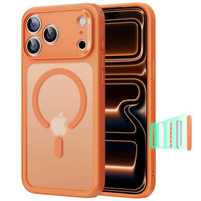 iPhone 17 Pro Max Classic Hybrid Magnetic Case (Camera Control) - Frosted Orange iPhone 17 Pro Max Classic Hybrid Magnetic Case (Camera Control) - Frosted Orange