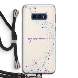 Sterren: Samsung Galaxy S10e Transparant Hoesje met koord