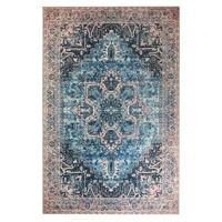 Heritaged Vintage vloerkleed - Fade No.3 blauw|oranje - 152x230 cm