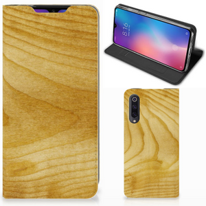 Xiaomi Mi 9 Book Wallet Case Licht Hout