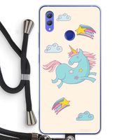 Vliegende eenhoorn: Honor Note 10 Transparant Hoesje met koord
