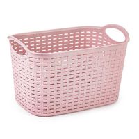 Plasticforte opbergmand/kastmandje - 19 liter - roze - kunststof - 29 x 39 x 25 cm - Opbergmanden