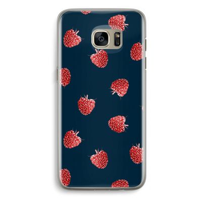 Framboosjes: Samsung Galaxy S7 Edge Transparant Hoesje