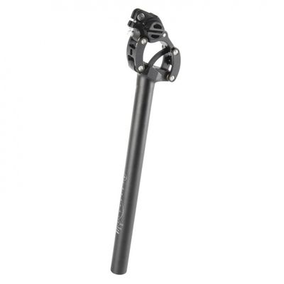 M-Wave zadelpen verend parallelogram 27,2 x 350 mm aluminium zwart