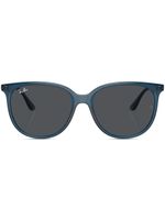 Ray-Ban logo-plaque square-frame sunglasses - Bleu - thumbnail