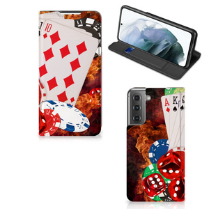 Samsung Galaxy S21 FE Hippe Standcase Casino