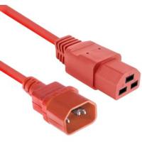ACT Netsnoer C14 - C21 IEC60320 rood 1.5 m