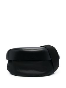 Jil Sander sac banane en cuir - Noir