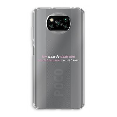 uw waarde daalt niet: Xiaomi Poco X3 Pro Transparant Hoesje