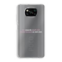 uw waarde daalt niet: Xiaomi Poco X3 Pro Transparant Hoesje