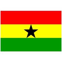 Vlag van Ghana mini formaat 60 x 90 cm   - - thumbnail