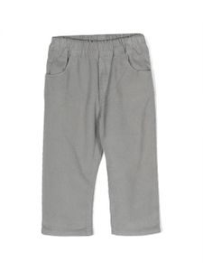 Knot pantalon en velours côtelé à patch logo - Gris